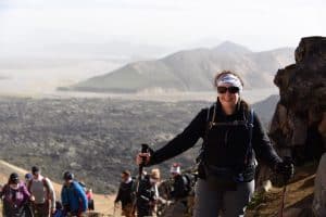 Shanan Spencer-Brown, Executive Director of Royal LePage Shelter Foundation on a fundraising trek in Iceland.