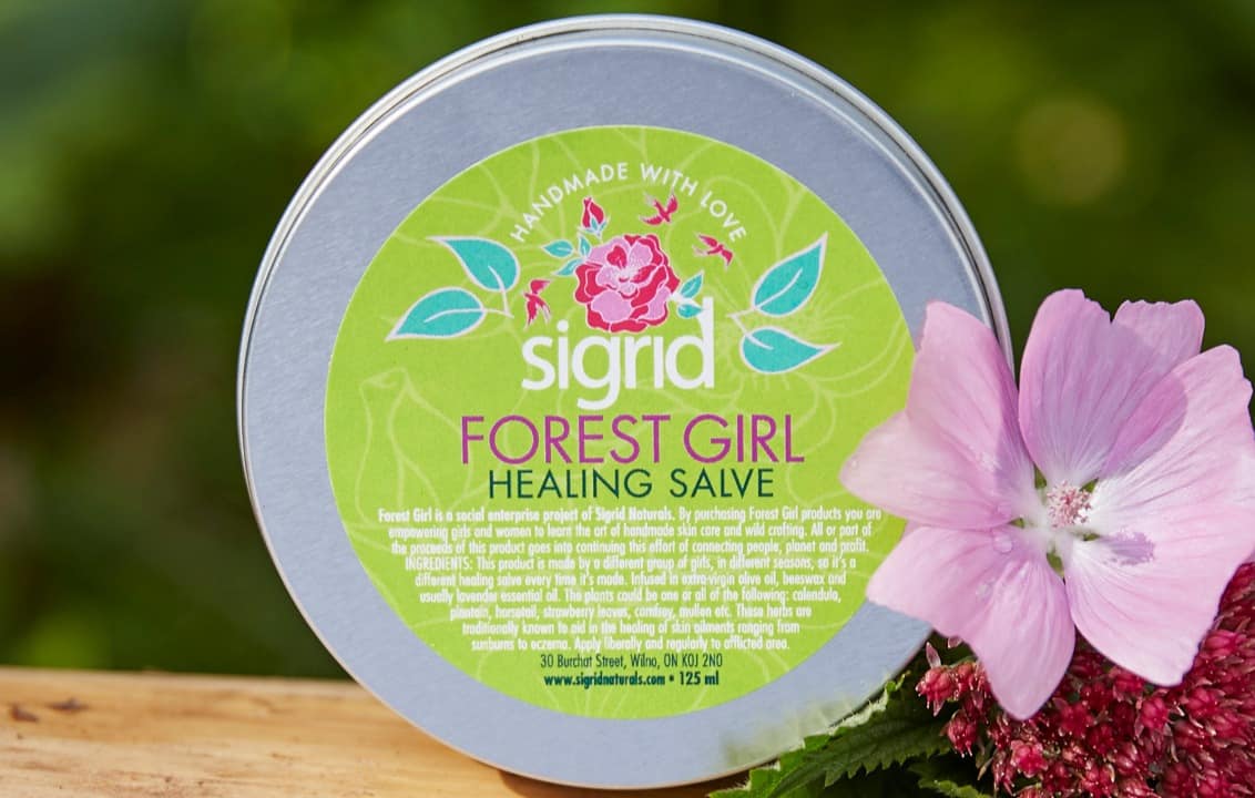 Sigrid Forest Girl Healing Salve: a portion of proceeds go to Canadian Women's Foundation