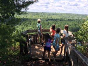 Group of girls at lookout point