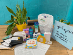 Self-care products on table