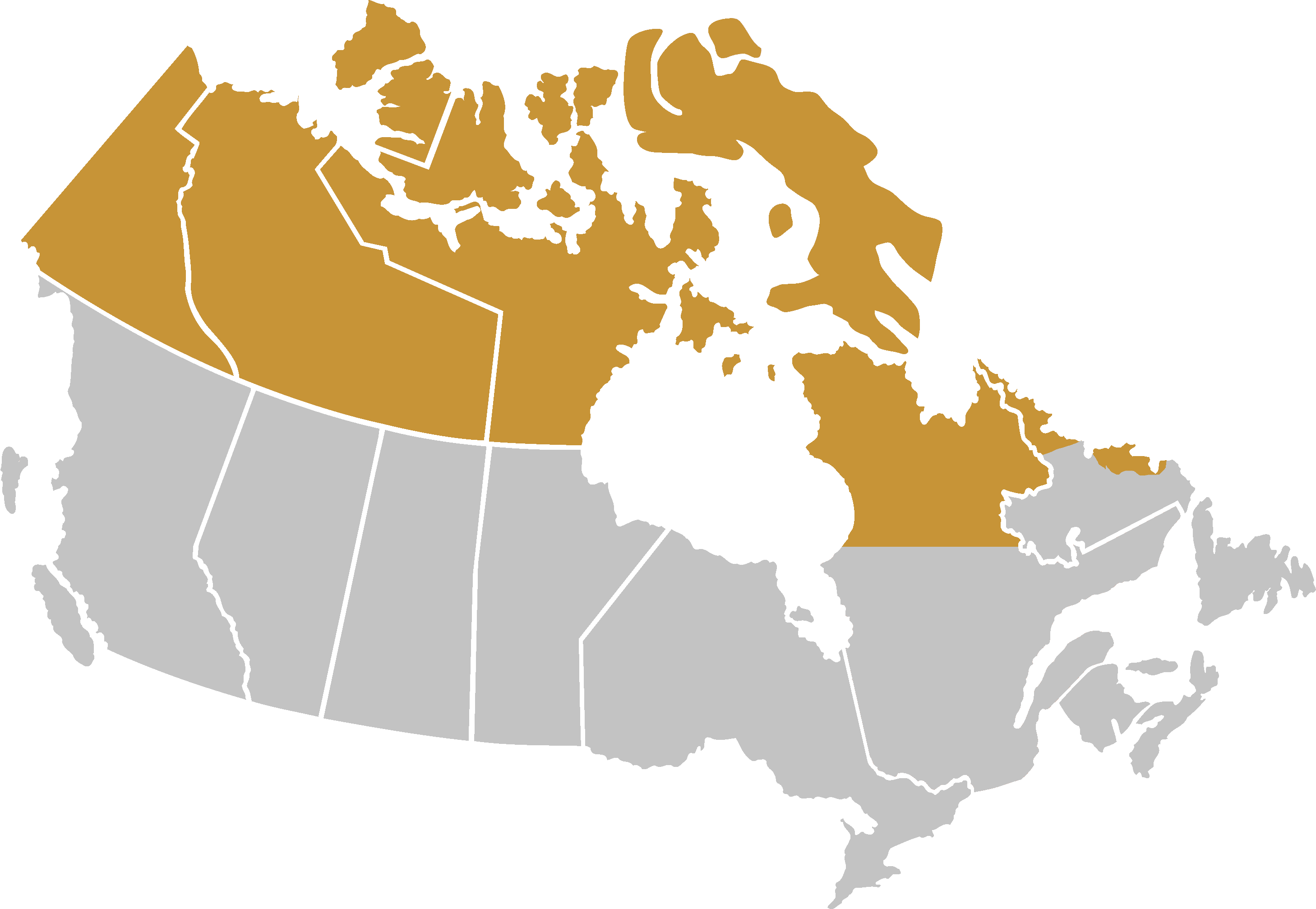 Map North Canada