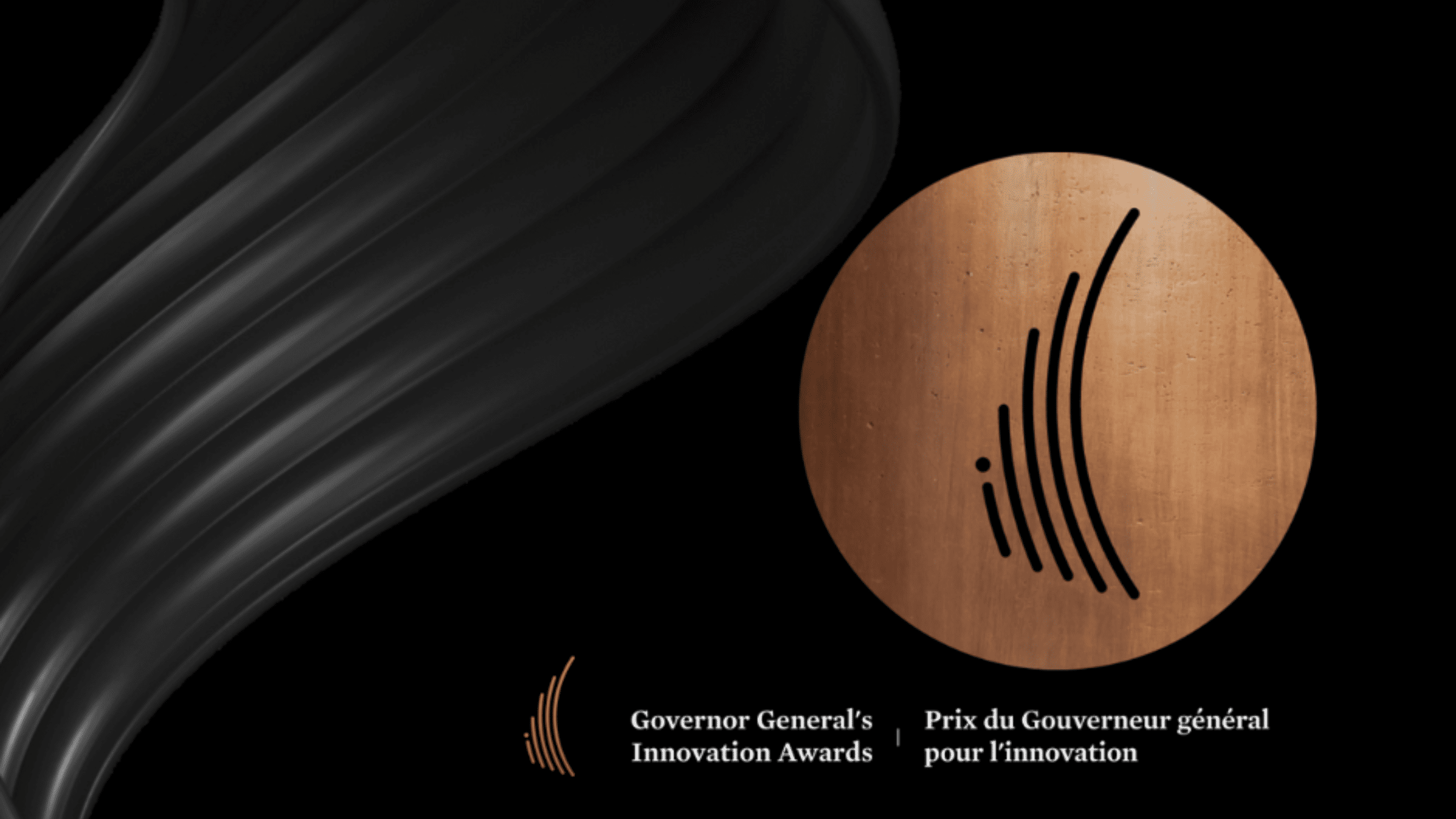 Governor General's Innovation Awards rose gold logo