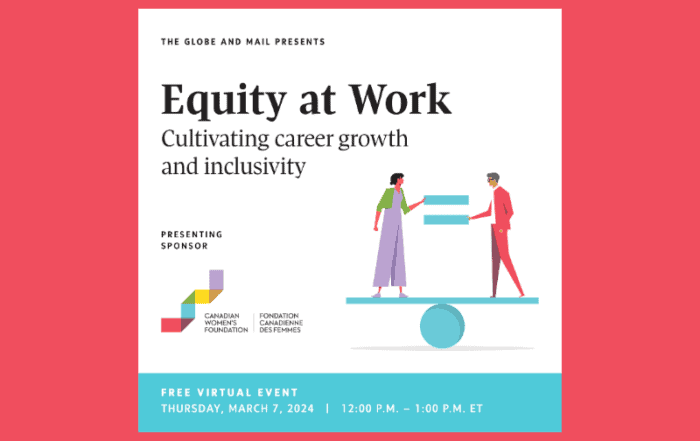 Promotional image for event called Equity at Work: Cultivating Career Growth and Inclusivity, on March 7, 2024, 12-1 p.m. ET.