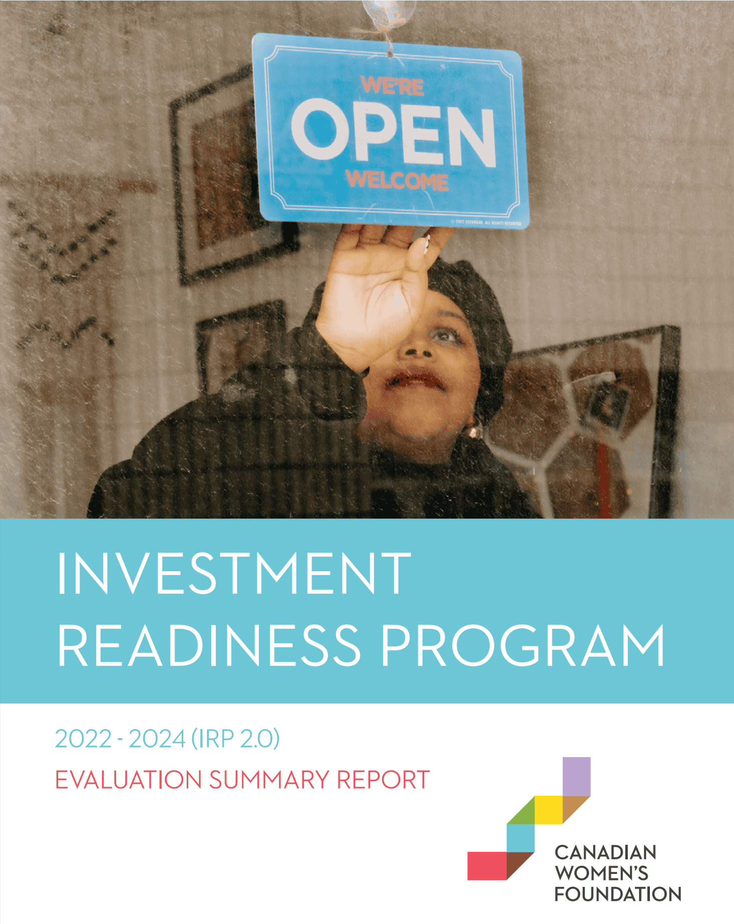 Cover page of Investment Readiness Program Evaluation Report