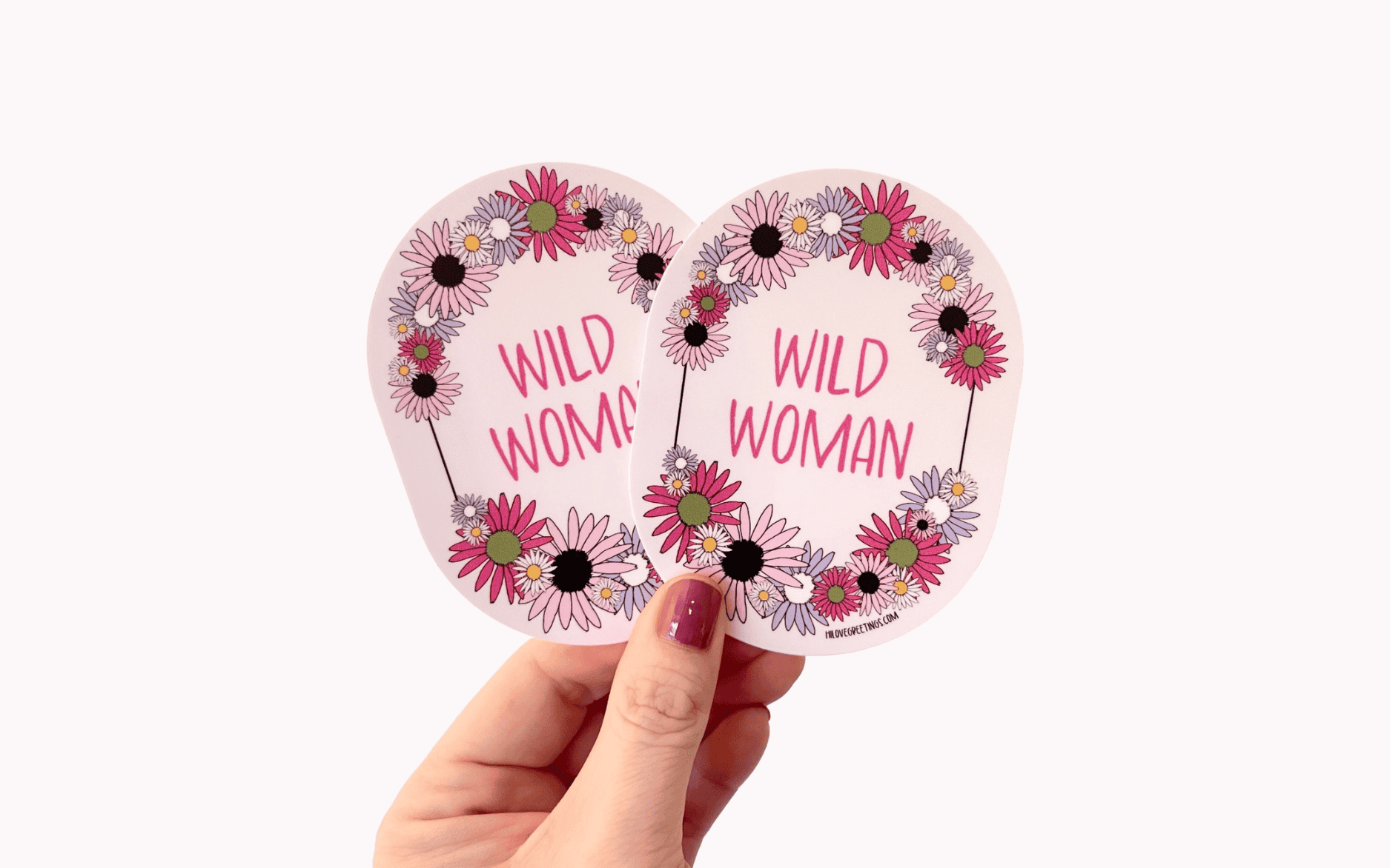 Wild woman sticker